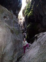 Kay in Marble Arch gorge