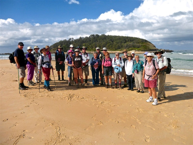 Group in front of Crompton Island