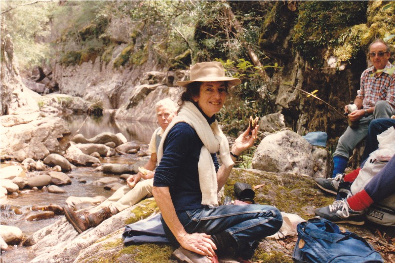 Val in Sugarloaf Creek in 1992