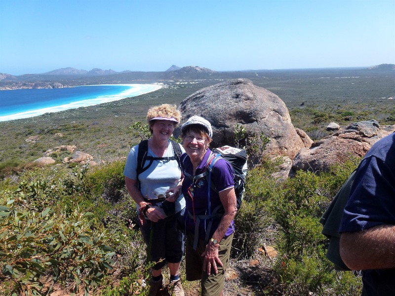 Ann and Lesley at Cape Le Grand National Park